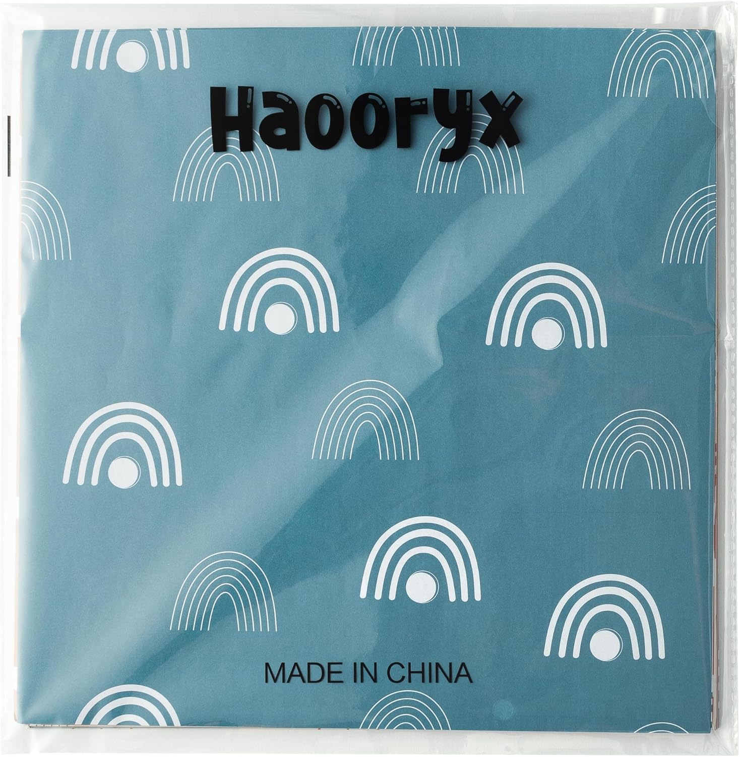 Haooryx Juego de 60 piezas de papel con patrón bohemio de 11 x 11 pulgadas, retro, bohemio, arco iris, papel decorativo de doble cara, papel