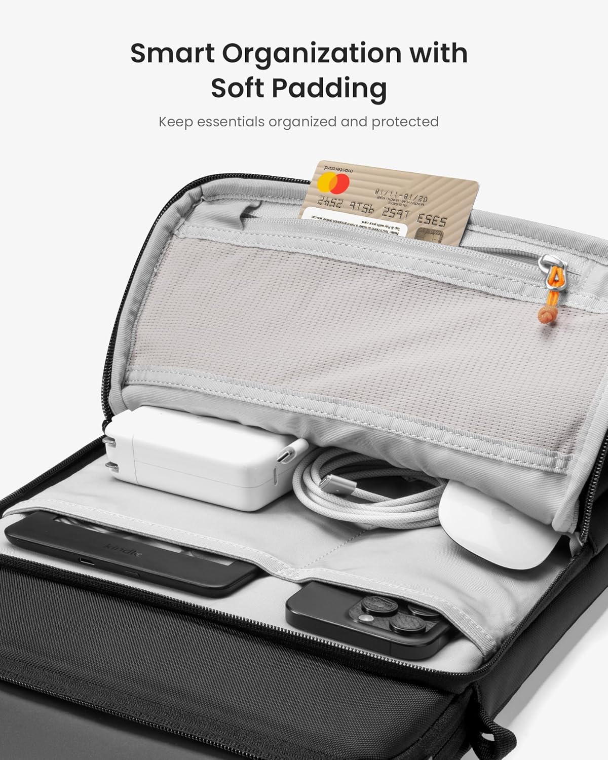 tomtoc Funda protectora 360 para laptop diseñada para MacBook Pro M4M3M2M1 ProMax 2024-2019, resistente al agua y bien organizada, funda de