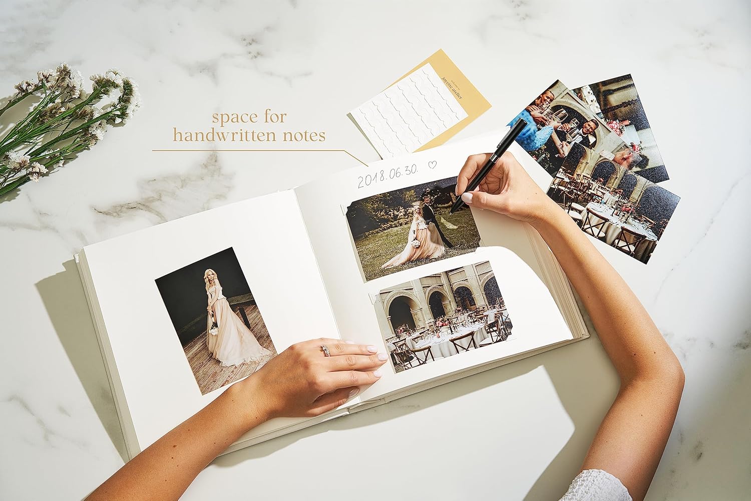 Álbum de recortes prémium para fotos de familiares, amigos, graduación, baby shower y boda, 100 páginas para varios tamaños, 4 x 6, 5 x 7, 6 x 8, 8