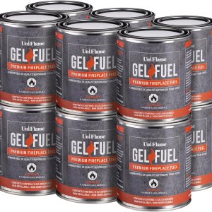 UniFlame – Combustible de gel, combustible premium para chimenea (paquete de 12) 12 latas de 13 onzas UniFlame – Combustible de gel, combustible premium para chimenea (paquete de 12) 12 latas de 13 onzas