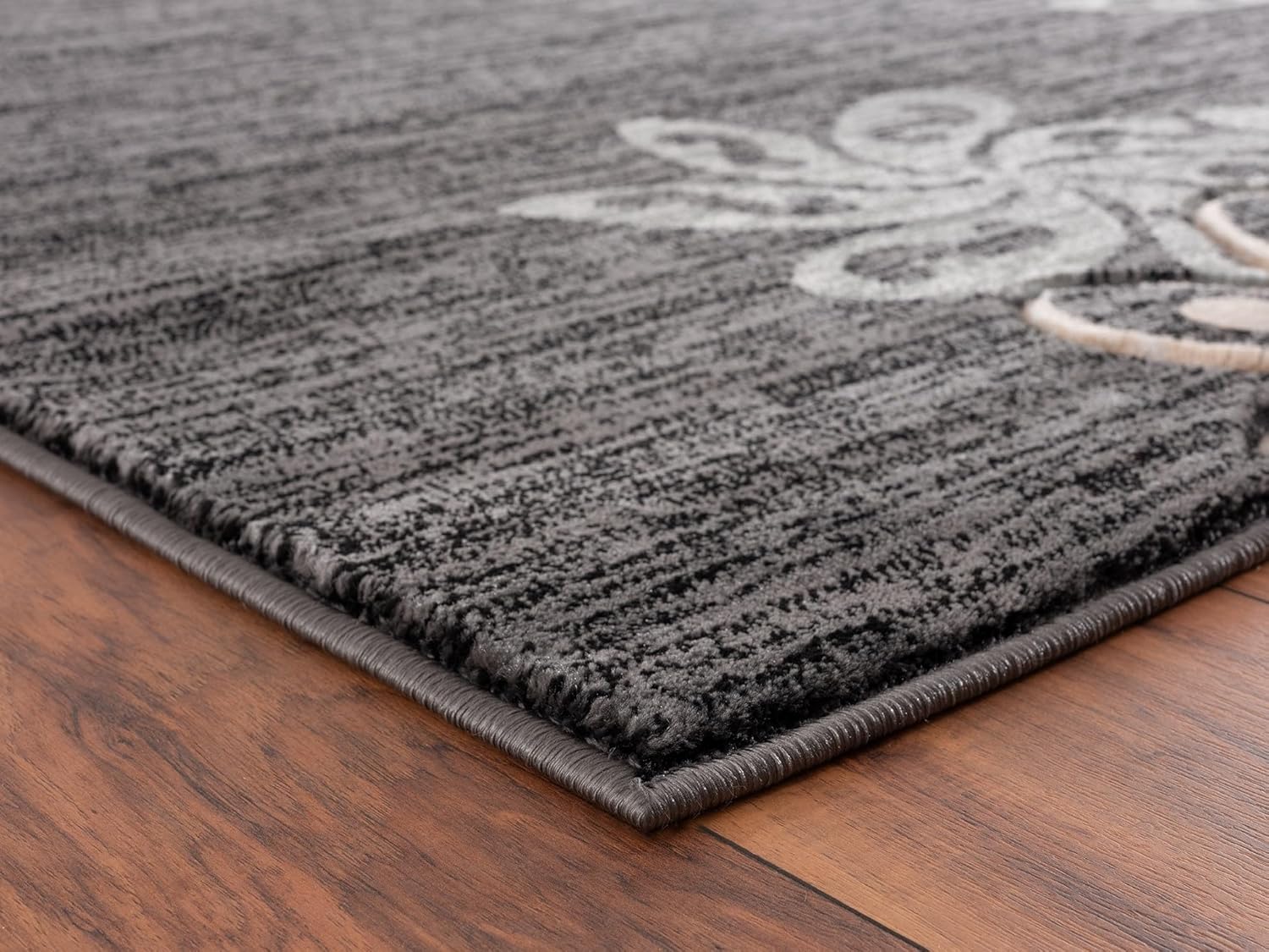 Alfombra decorativa para sala de estar, dormitorio u oficina, lavable a máquina, con diseños florales, geométricos, desgastados y abstractos con