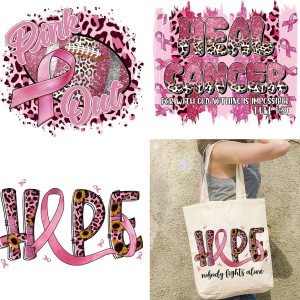 Parches termoadhesivos para planchar sobre el cáncer de mama, 3 hojas de cinta rosa transferencia de calor para cáncer de mama, cinta rosa, letras Parches termoadhesivos para planchar sobre el cáncer de mama, 3 hojas de cinta rosa transferencia de calor para cáncer de mama, cinta rosa, letras