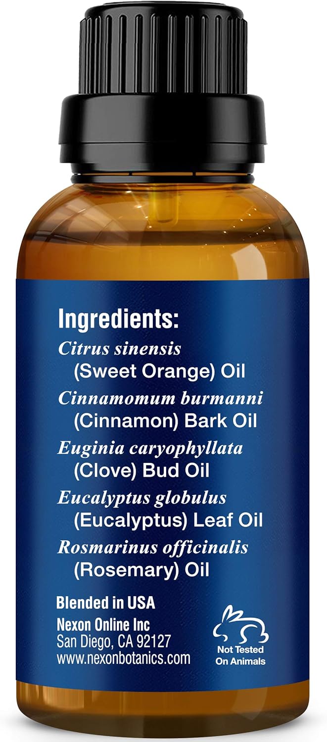 Robbers’ Immunity – Mezcla de aceites esenciales de 1.0 fl oz, comparable al aceite esencial On Guard, aceite esencial de refuerzo inmunológico,