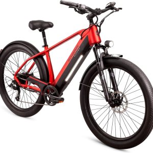 Schwinn Coston – Bicicleta híbrida eléctrica para adultos, marco de paso y paso sobre marcos, 7 velocidades, ruedas de 27.5 pulgadas, marco de Schwinn Coston – Bicicleta híbrida eléctrica para adultos, marco de paso y paso sobre marcos, 7 velocidades, ruedas de 27.5 pulgadas, marco de