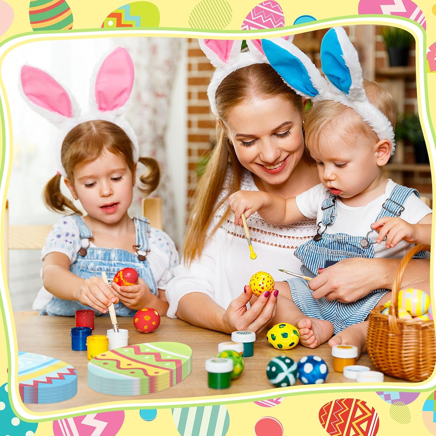 Honoson 100 servilletas de Pascua a granel huevos de Pascua desechables servilletas de papel para caza de huevos de cóctel, toallas de mano de papel