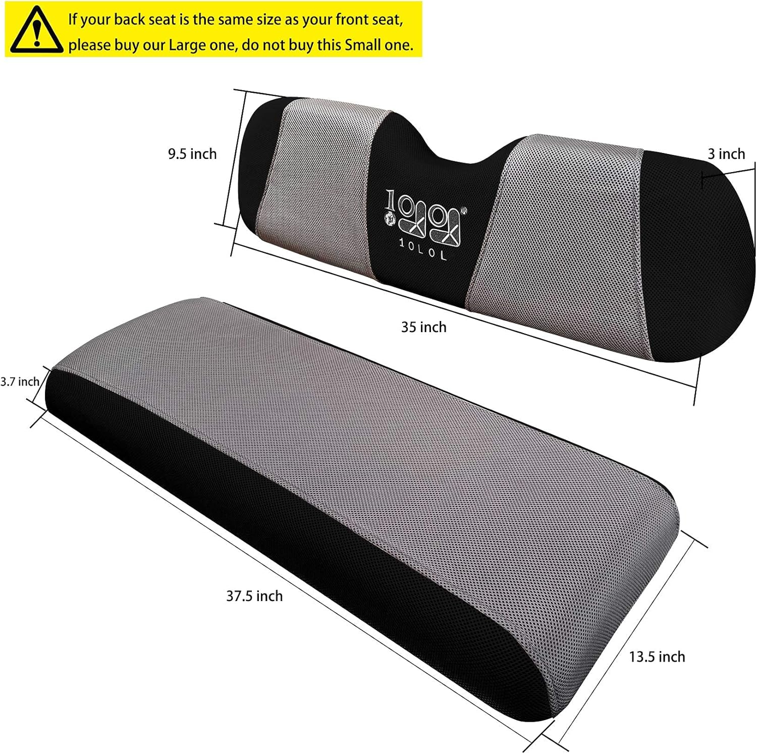 Juego de fundas de asiento delantero y trasero para carrito de golf para Club Car DS y EZGO RXV TXT, viste tu viejo asiento de carrito de golf –