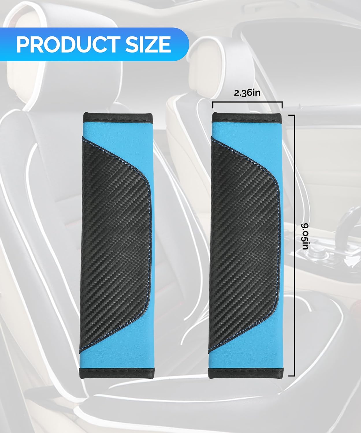 Funda para cinturón de seguridad, fundas para cinturón de seguridad, accesorios de automóvil, almohadilla de hombro para cinturón de seguridad de
