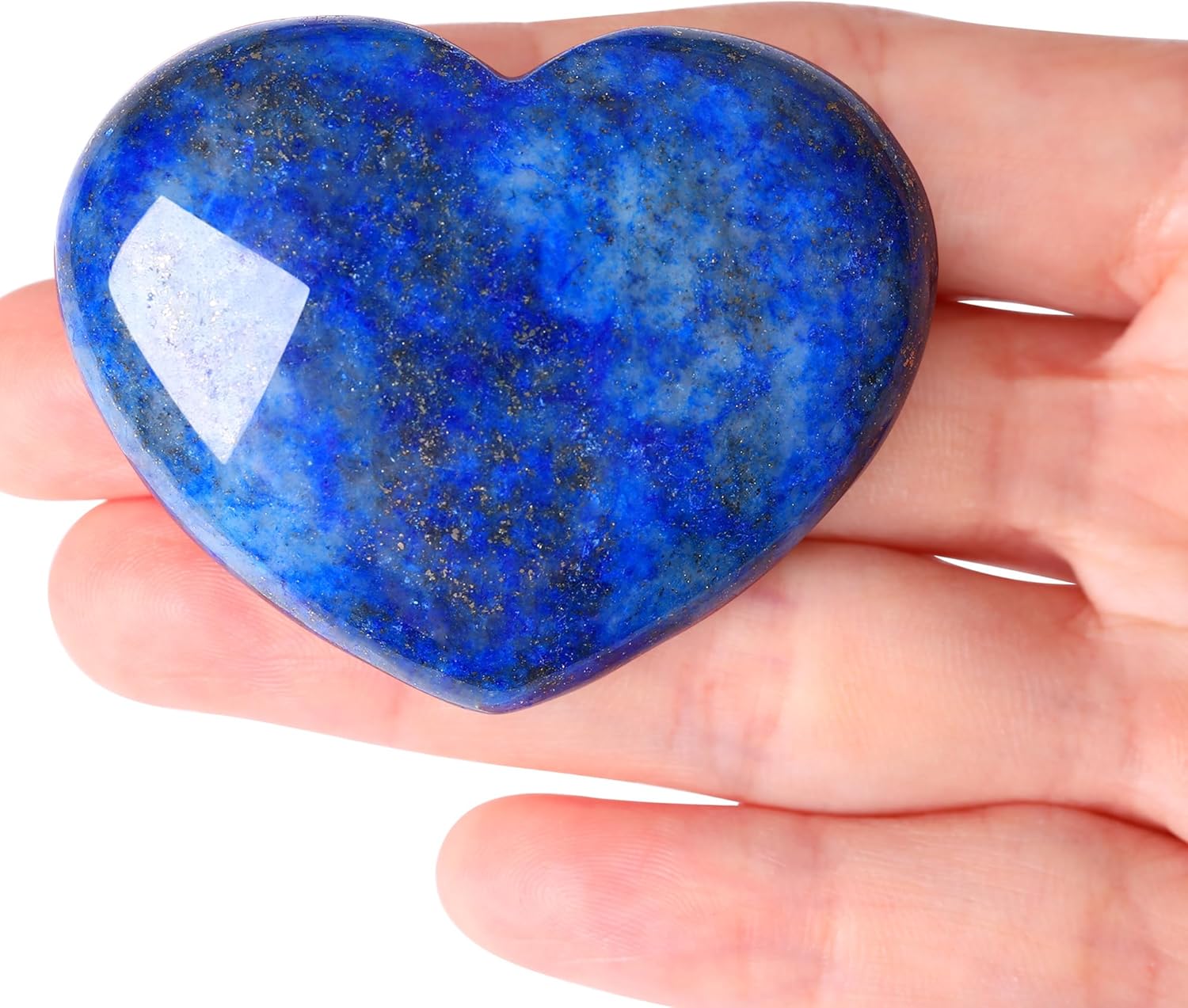 MAIBAOTA Corazón de cristal de 1.772 in, cristales curativos grandes, piedra de amor, piedra natural de reiki, regalos para mamá, día de la madre,