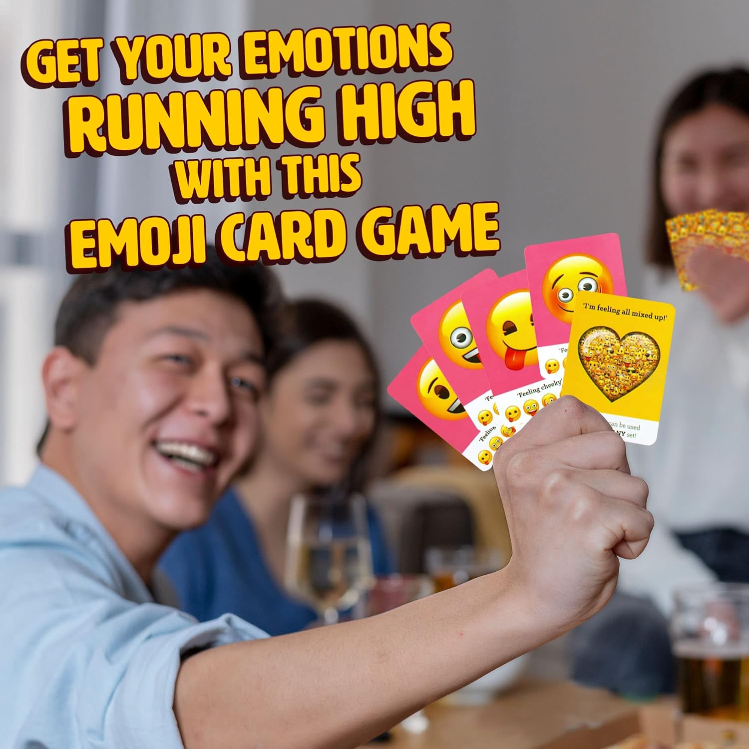 Ginger Fox – Juego de cartas Emoji. Divertidos juegos familiares y juegos de fiesta para reuniones. Hangouts y más. Juegos de cartas para niños y