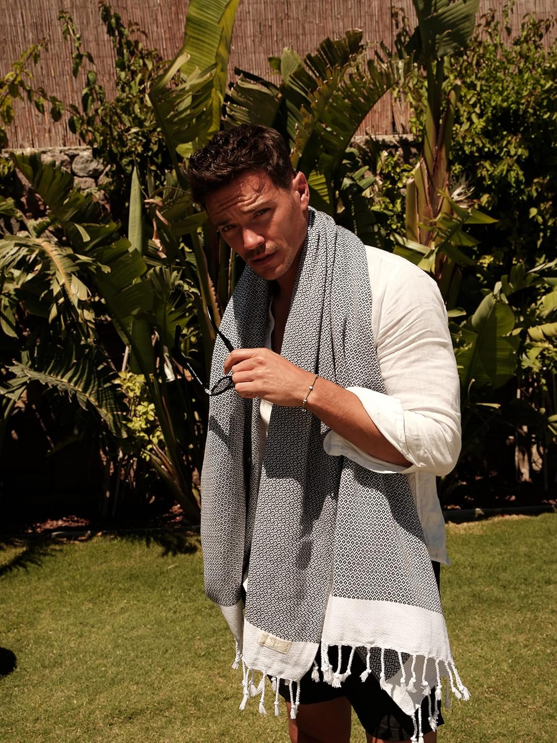 Smyrna Turkish Cotton – Toalla turca original para la playa, 37 x 71 pulgadas, pestemal y toalla turca para spa, playa, alberca, gimnasio y baño