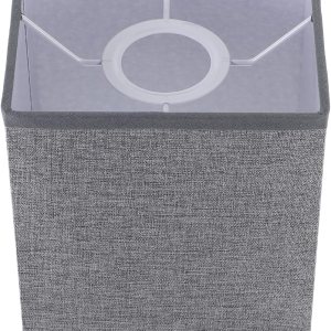 Ciieeo Pantalla de lino de repuesto, 1 unidad, pantallas cuadradas de lino, pantalla de tambor desmontable para lámpara de mesa, lámpara de pie de Ciieeo Pantalla de lino de repuesto, 1 unidad, pantallas cuadradas de lino, pantalla de tambor desmontable para lámpara de mesa, lámpara de pie de