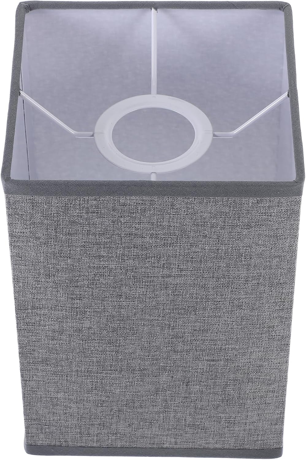 Ciieeo Pantalla de lino de repuesto, 1 unidad, pantallas cuadradas de lino, pantalla de tambor desmontable para lámpara de mesa, lámpara de pie de