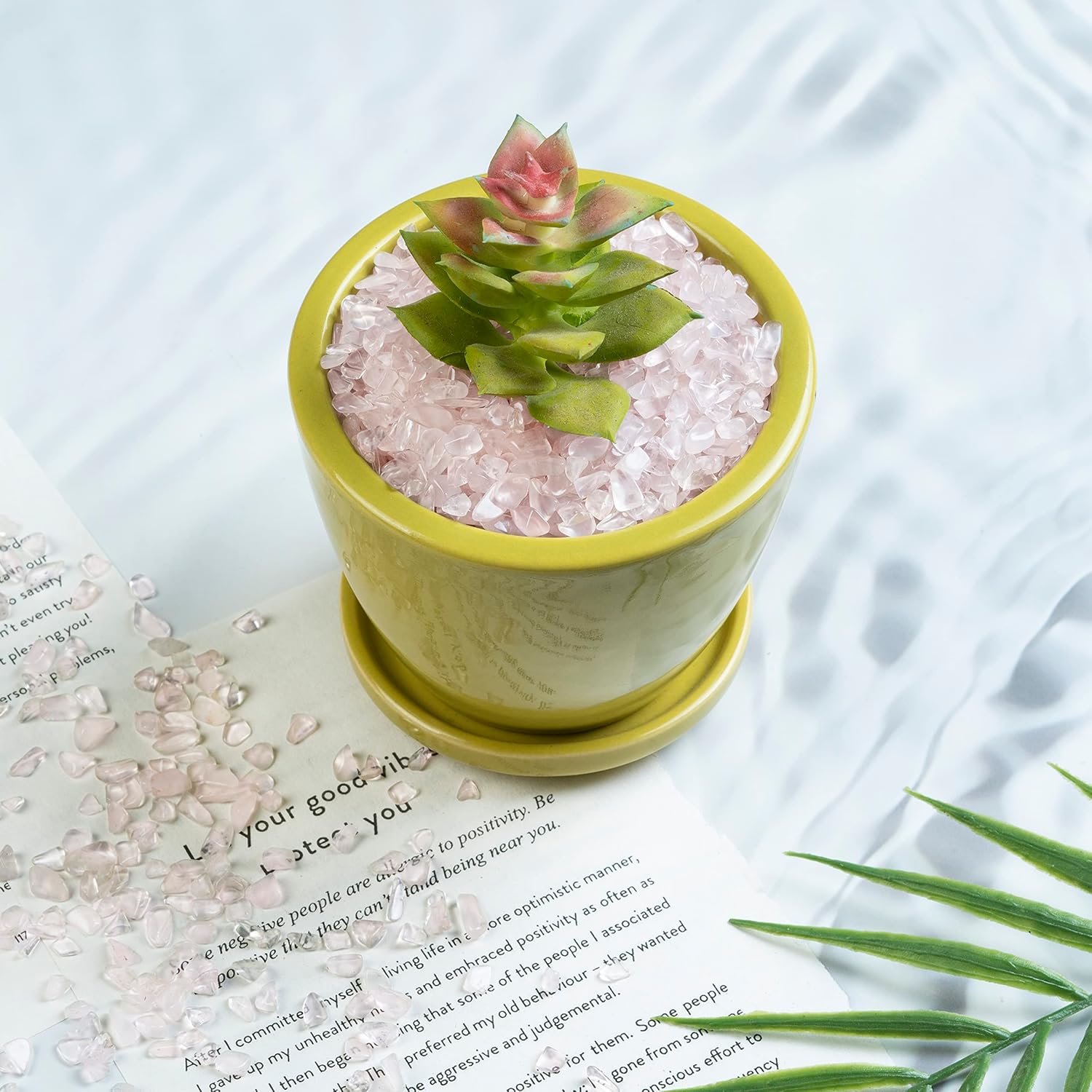 Crocon Piezas de piedras preciosas sin perforar con forma irregular para hacer joyas, plantas, florero, colección de gemas para decoración del