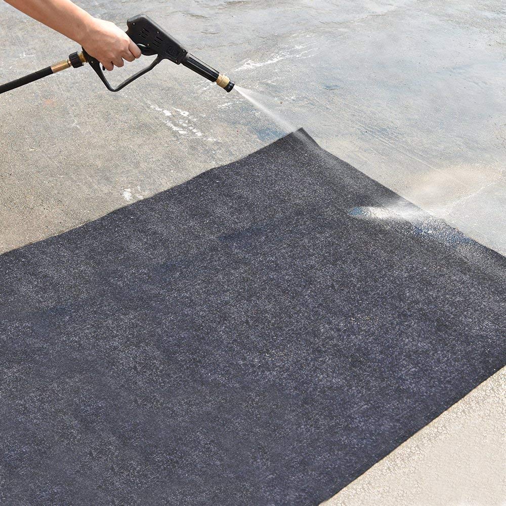 Tapete de fieltro absorbente para suelos de garaje, tapete para derrames de aceite, para debajo del fregadero, protege el suelo del garaje (36 x 48