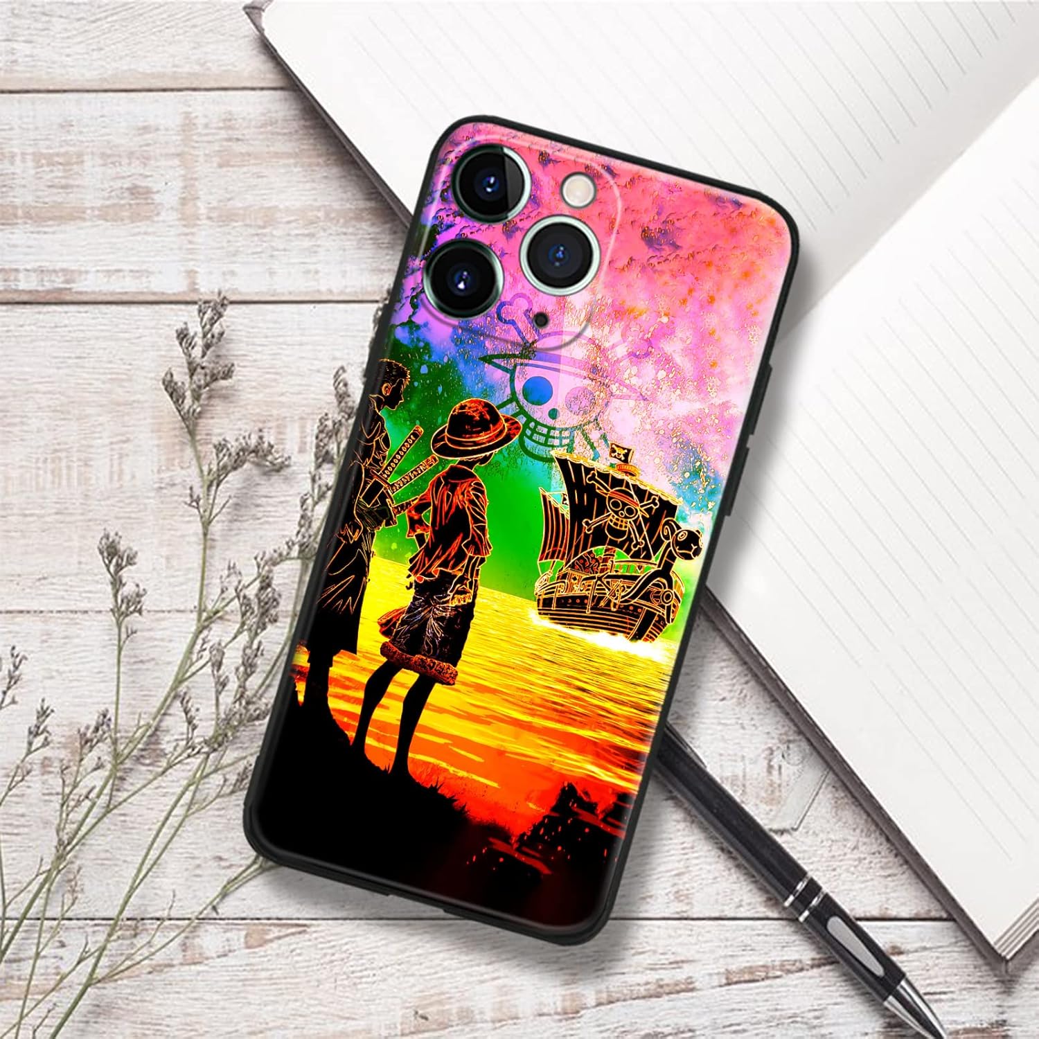 Funda protectora de silicona suave con diseño de anime japonés a la moda, anticaída, diseño de manga, funda protectora de dibujos animados (para