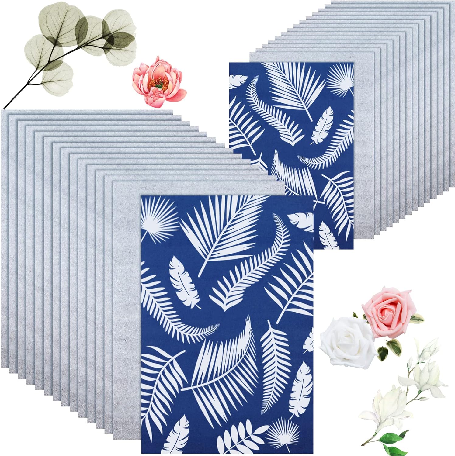 48 hojas de papel de impresión solar, papel cianotipo A4 A5, papel de dibujo solar para niños, impresión de naturaleza, papel solar para niños y