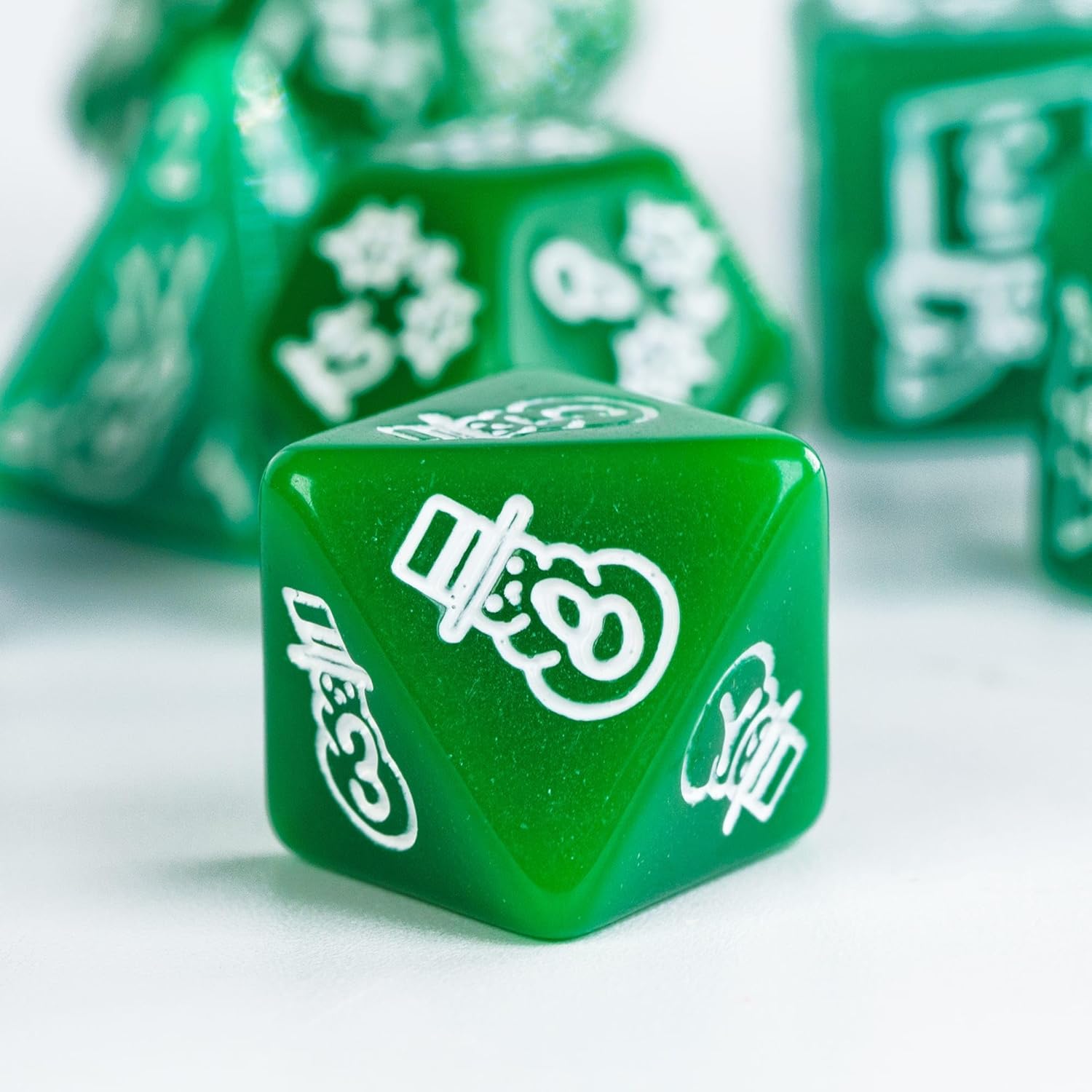 HDdais Dados de Navidad con 7 troqueles poliédricos DND con árbol de Navidad y patrón de muñeco de nieve adaptados para Dungeons and Dragons MTG
