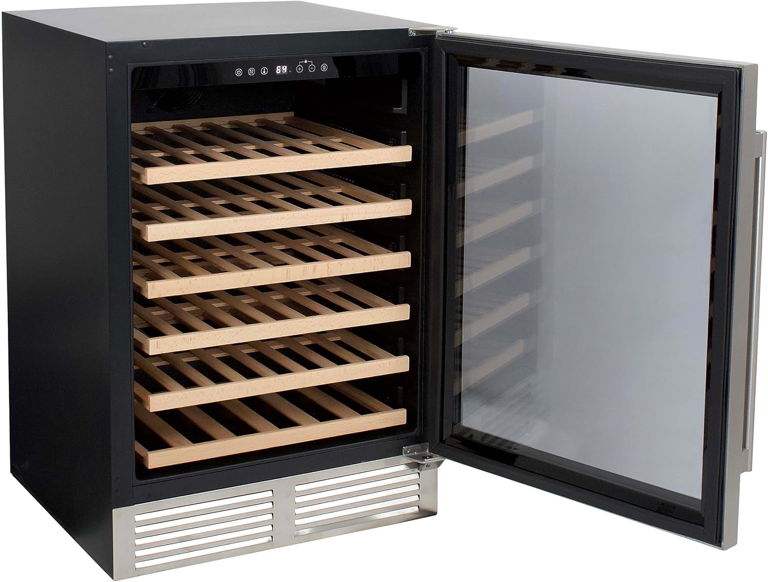 DE510WCSZSS Designer Series – Enfriador de vino, 51 botellas, color plateado
