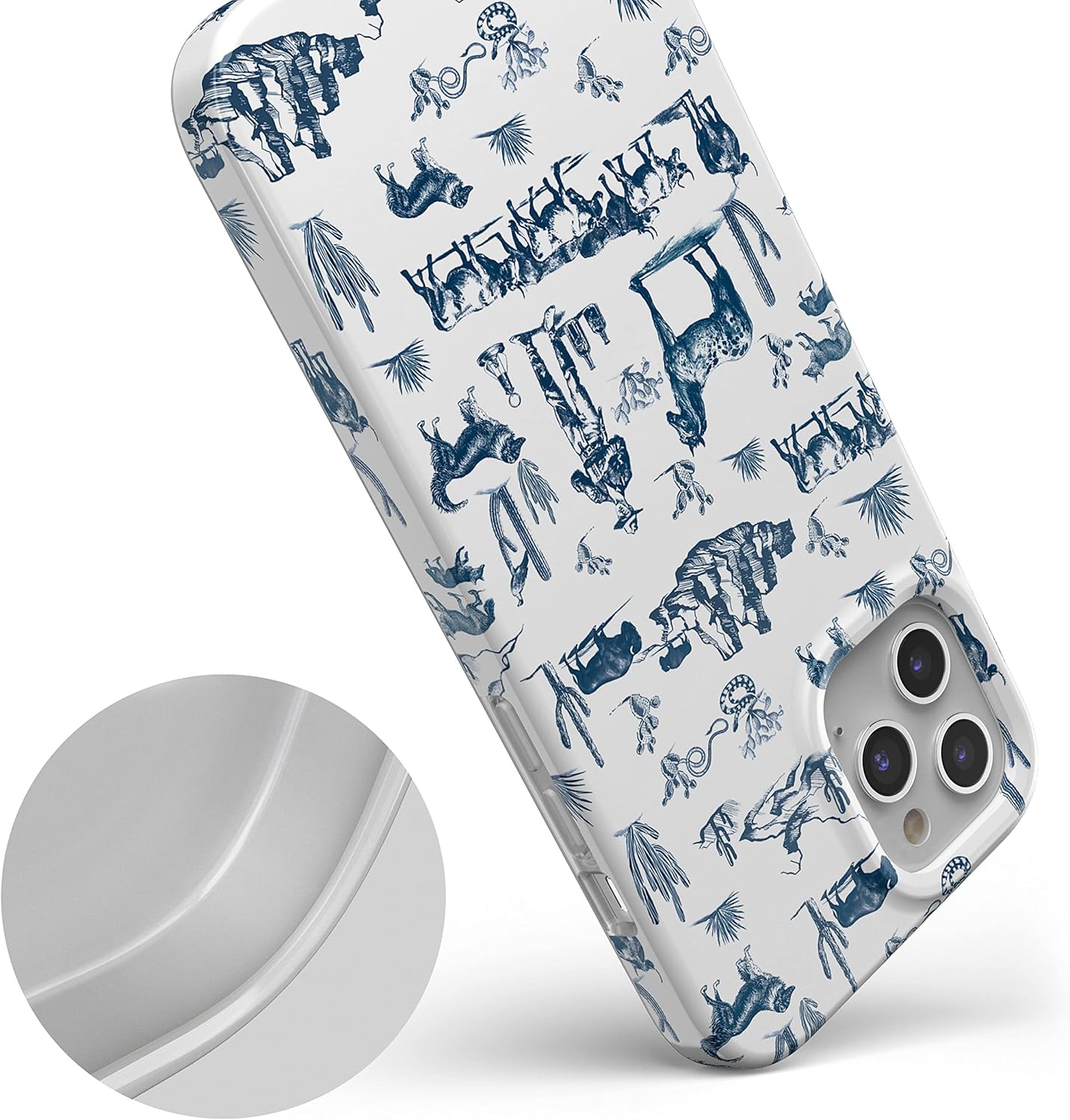 Casely Funda para iPhone 12 Pro Max  Wild West Adventure  Funda Desert Western