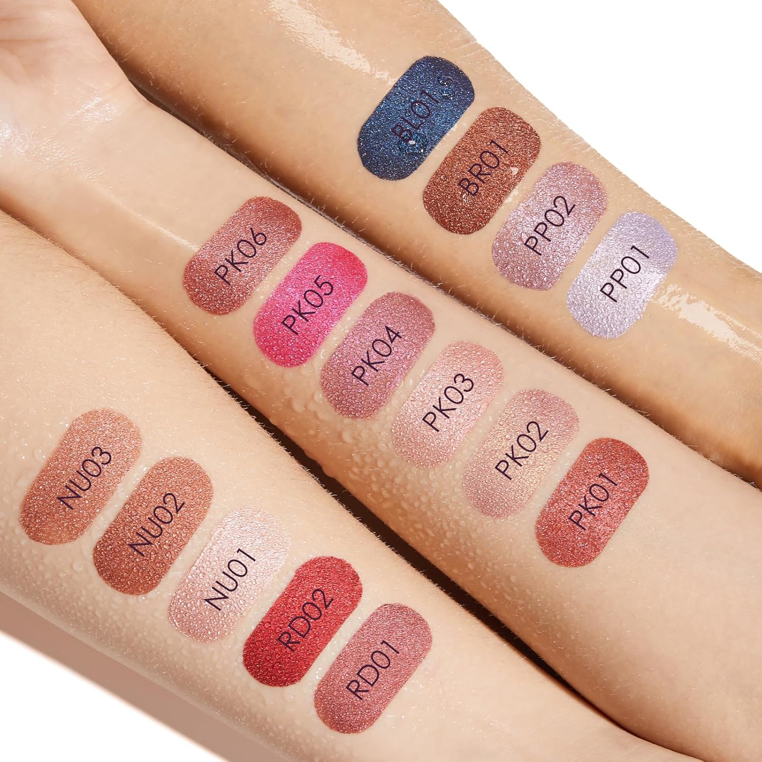 FOCALLURE Lápiz labial líquido metálico, brillo de labios de copa antiadherente, color de labios de alto impacto con desgaste a prueba de