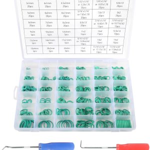 Juego de 495 juntas tóricas SAE métricas y de pulgadas con púa de junta tórica y herramientas de extracción de instalación, juego surtido de juntas Juego de 495 juntas tóricas SAE métricas y de pulgadas con púa de junta tórica y herramientas de extracción de instalación, juego surtido de juntas