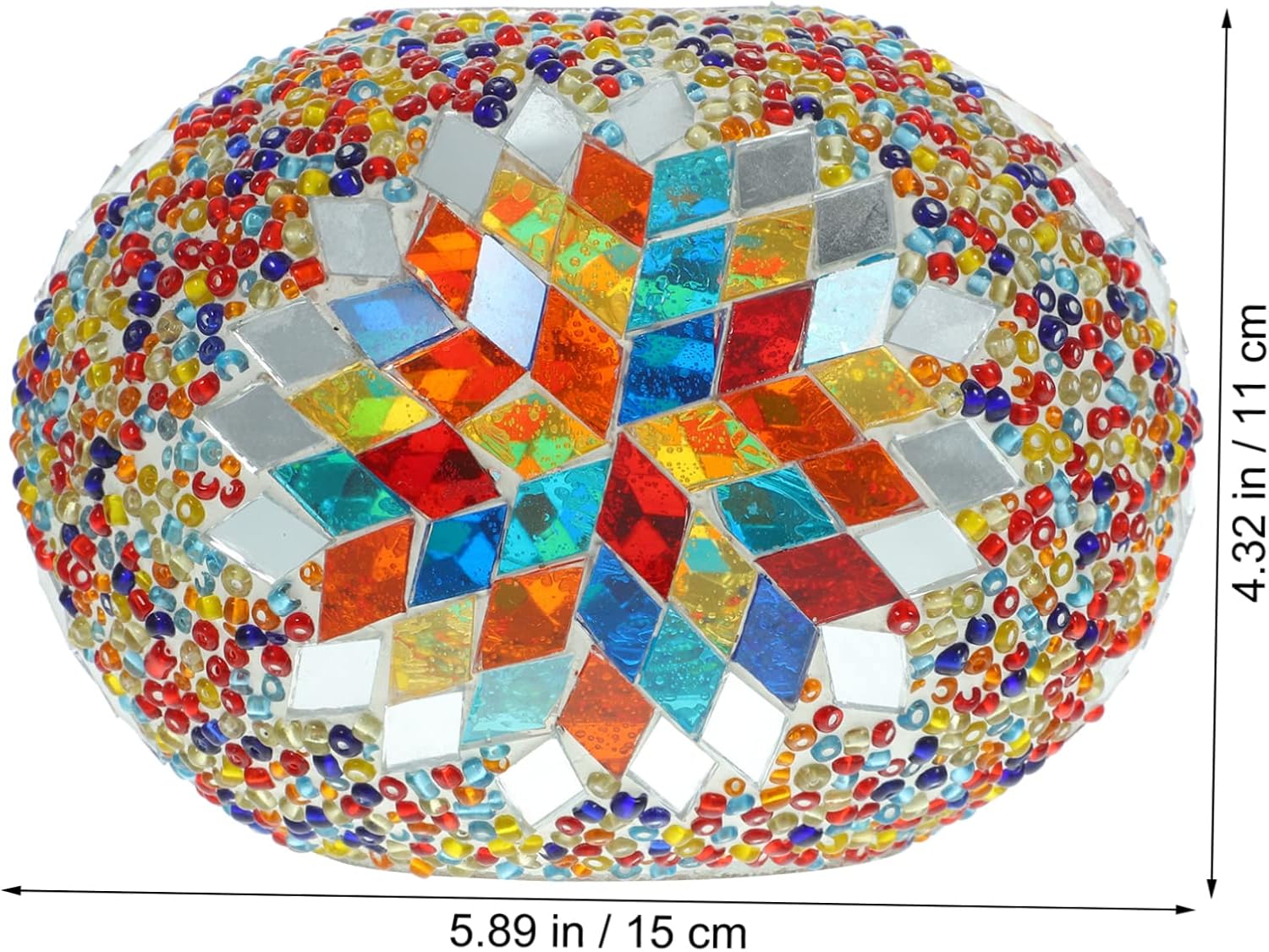DOITOOL Pantalla de vitral de lámpara colgante pantalla de lámpara turca pantalla pantalla lámpara moderna pantalla Mediterráneo Turquía