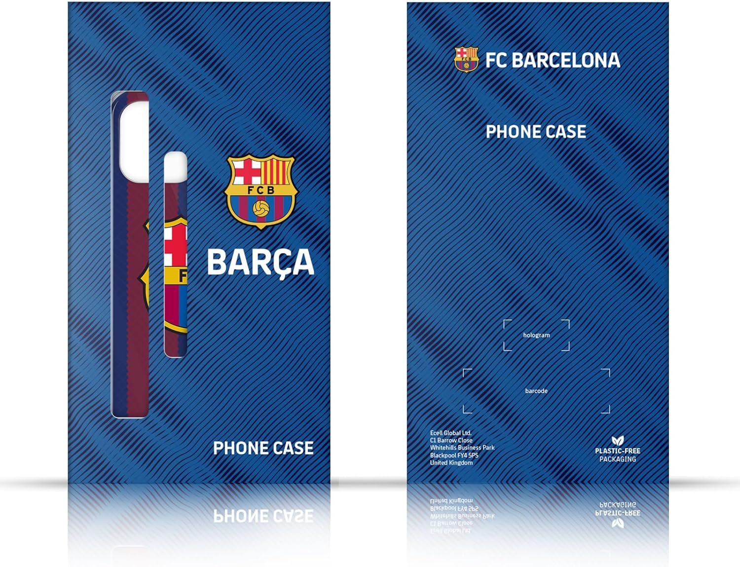 Head Case Designs Officially Licensed FC Barcelona Barca Type Graphics Soft Gel Case Compatible with Motorola Moto Edge 40