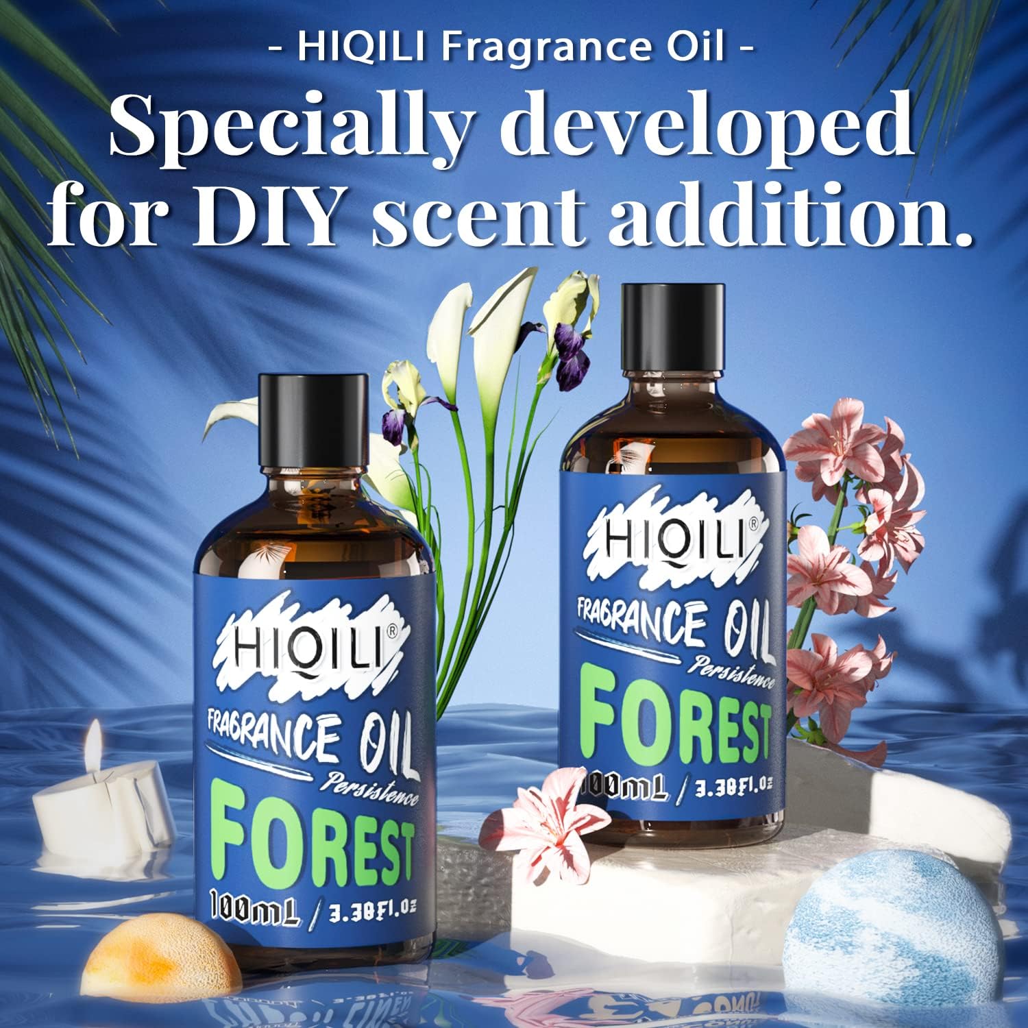 HIQILI Aceite esencial de bosque, aceite aromático suave y refrescante para difusor, masaje, vela, jabón, loción de perfume, 3.38 onzas líquidas,
