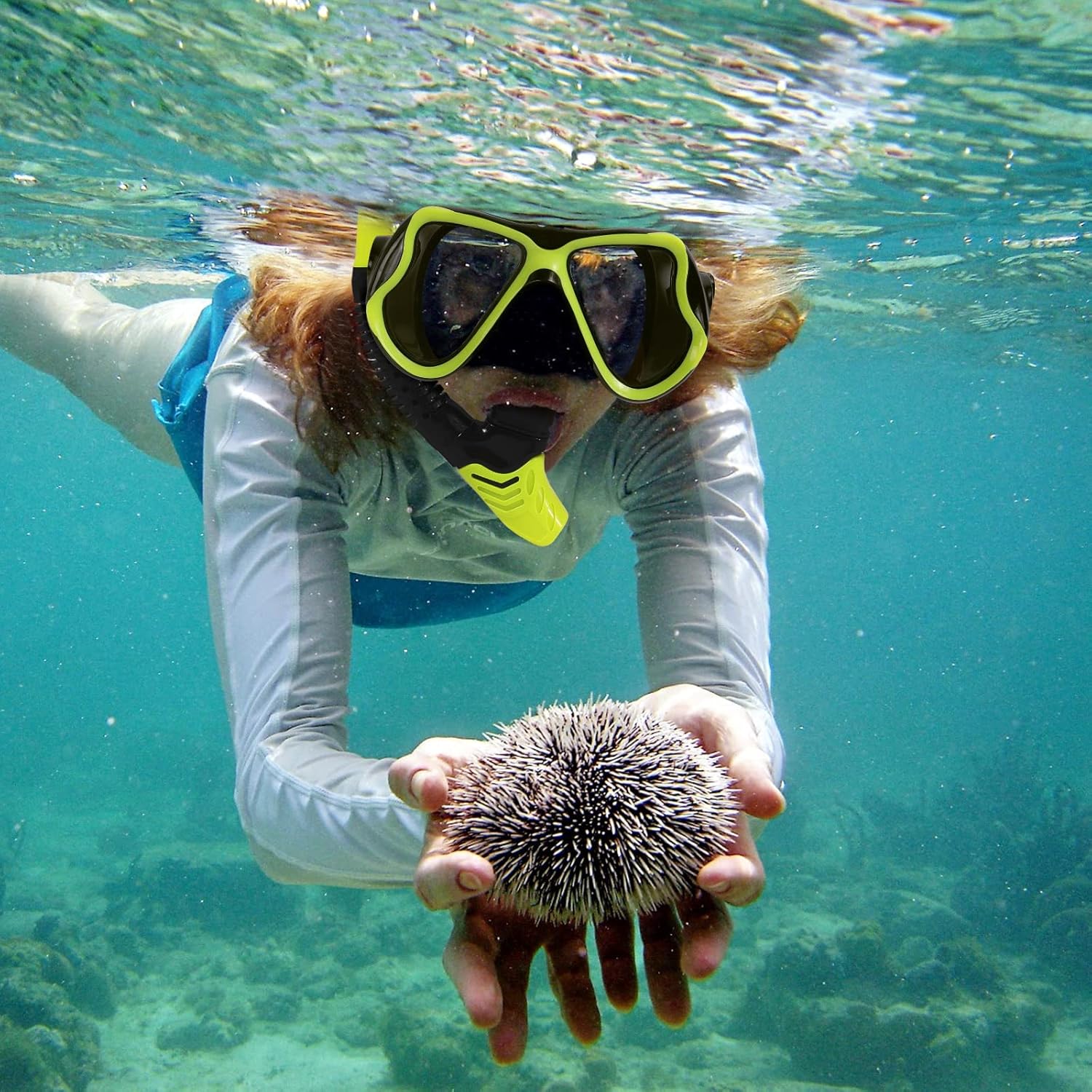 Konelia Juego de 2 gafas de snorkel seco con vista panorámica panorámica, antivaho, gafas de natación para adultos y jóvenes