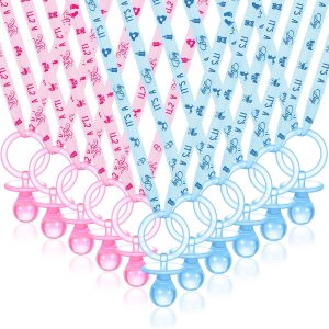 Junkin 60 piezas de chupetes de baby shower, chupetes acrílicos para bebé, regalos de fiesta, chupetes, collar para niñas y niños, decoración de Junkin 60 piezas de chupetes de baby shower, chupetes acrílicos para bebé, regalos de fiesta, chupetes, collar para niñas y niños, decoración de