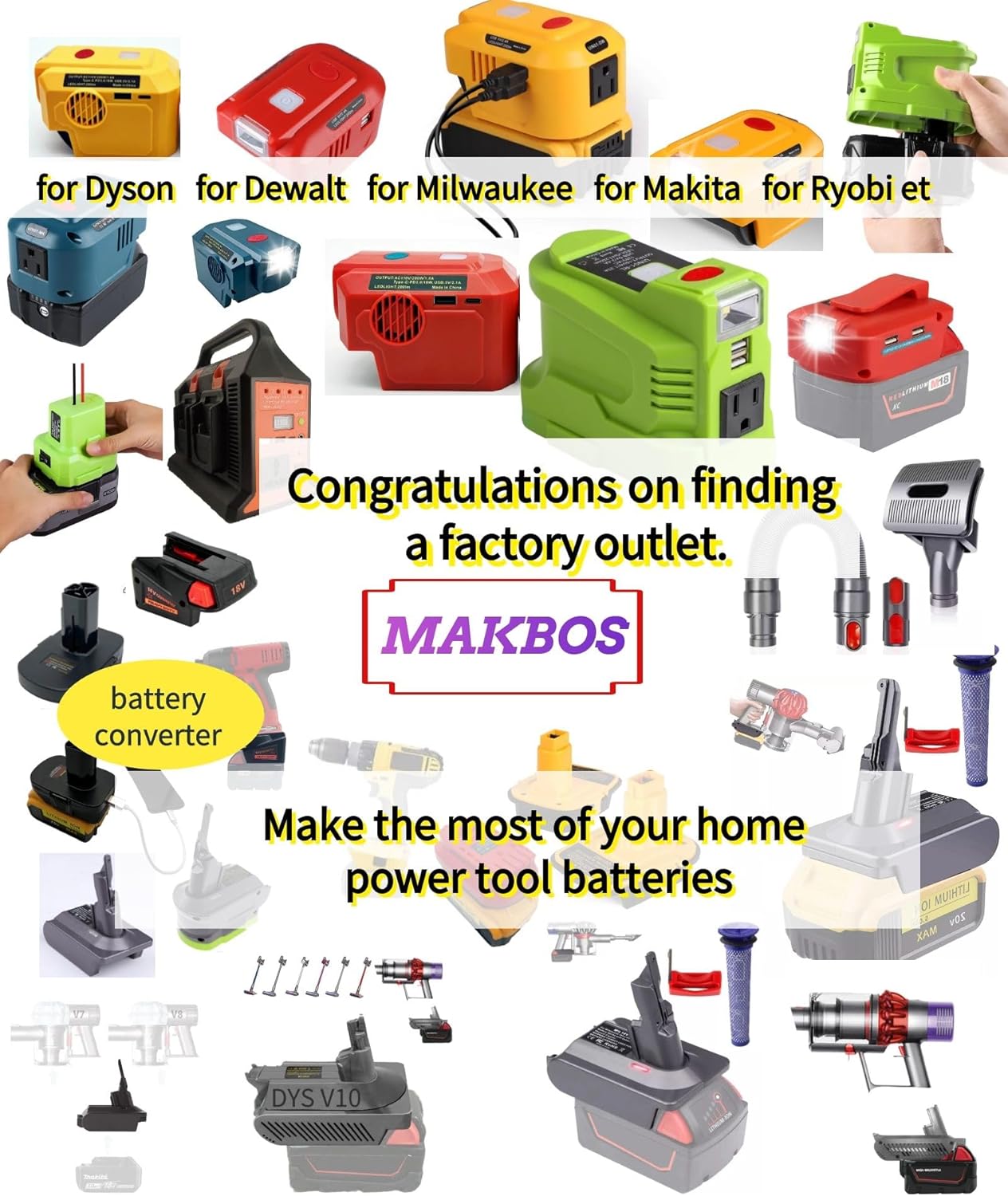 Adaptador de cargador USB Dewalt, para Dewalt inversor alimentado por 150 W, convertidor de 18 V CC a CA 110 V 120 V con luz LED
