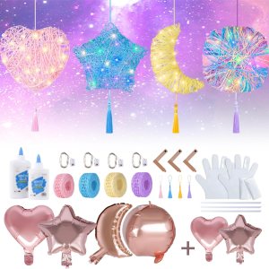 bemece Kit de arte de cuerda 3D, artes y manualidades para niños de 8 a 12 años, kits de manualidades para regalos para cumpleaños, Navidad, luz bemece Kit de arte de cuerda 3D, artes y manualidades para niños de 8 a 12 años, kits de manualidades para regalos para cumpleaños, Navidad, luz