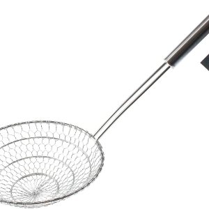 Colador de araña de acero inoxidable, colador de malla de cocina asiática, colador de wok de alambre para cocina, cesta de skimmer de 7 pulgadas, Colador de araña de acero inoxidable, colador de malla de cocina asiática, colador de wok de alambre para cocina, cesta de skimmer de 7 pulgadas,