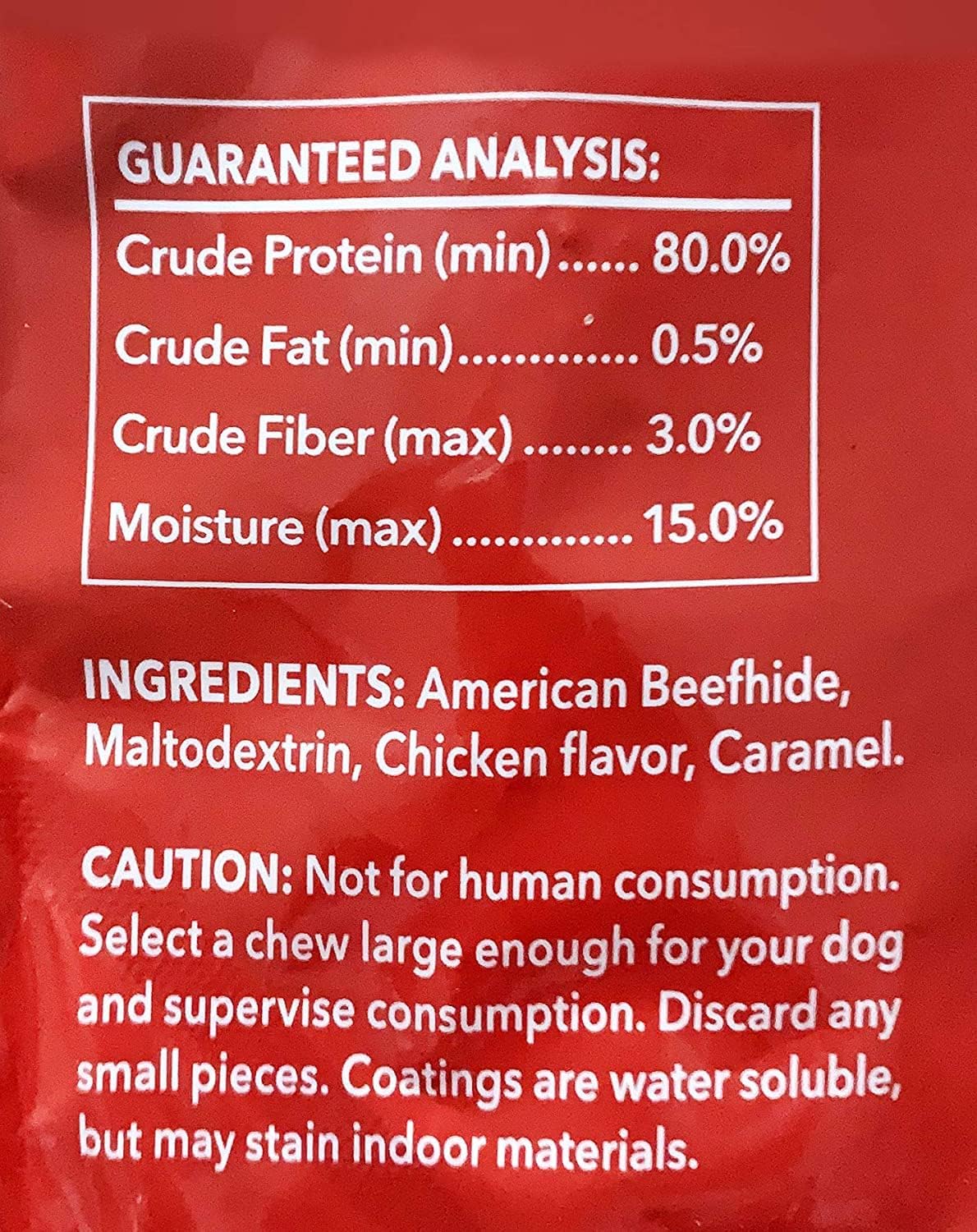 Pet Factory American Beefhide Chips – Golosinas masticables para perros, sabor a pollo, 32 onzas