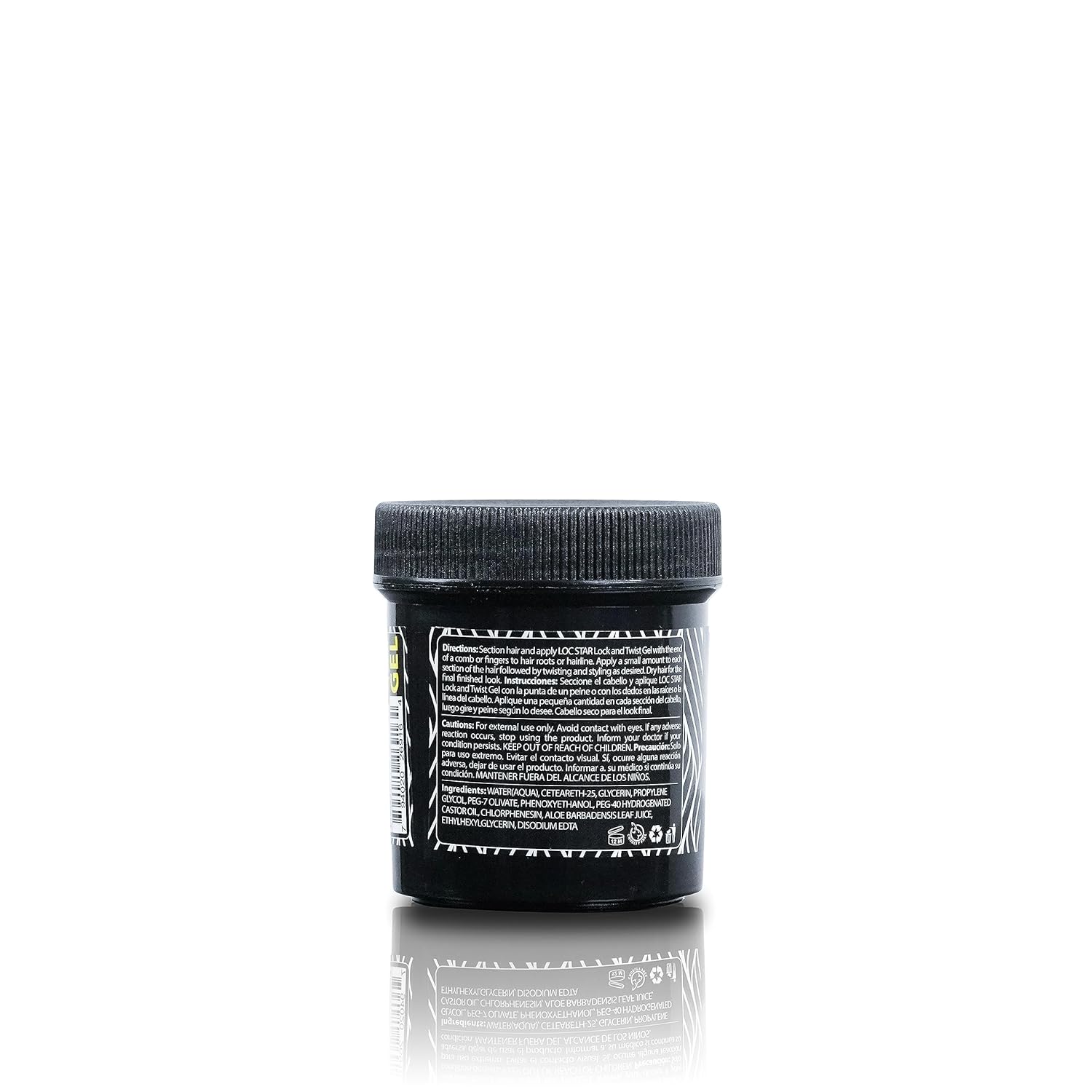 Loc Star  Gel Lock&Twist de 3.4 onzas  Sujeción extrema, suaviza y domina el encrespamiento  Brillo, larga duración para trenzas, bloqueos, giros