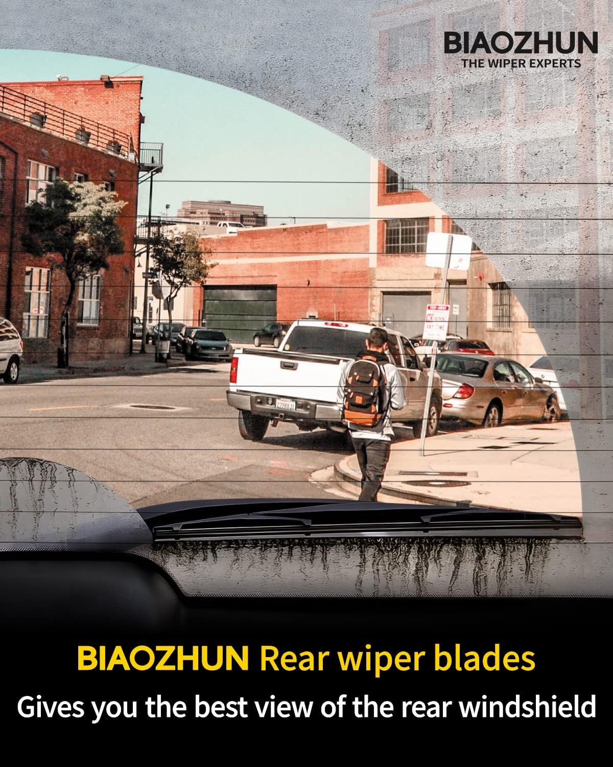 Repuesto de limpiaparabrisas trasero de 13 pulgadas para Jeep Wrangler 2017-2007 JK Wrangler, limpiaparabrisas trasero (13-JK), piezas de repuesto