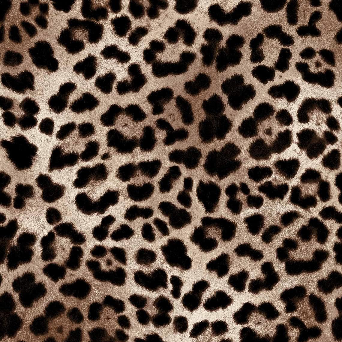 Texco Inc Poliéster Spandex LeopardoAnimal Power Mesh Tela4-Way Stretch Knit Prints Ropa atlética Ropa Ropa de bricolaje, Choco Negro 1 yarda