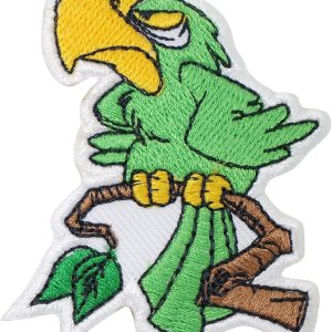 PITAI Angry Parrot Bird Parches termoadhesivos bordados para planchar para coser en la ropa, camiseta decorativa para reparación de jeans, emblema PITAI Angry Parrot Bird Parches termoadhesivos bordados para planchar para coser en la ropa, camiseta decorativa para reparación de jeans, emblema