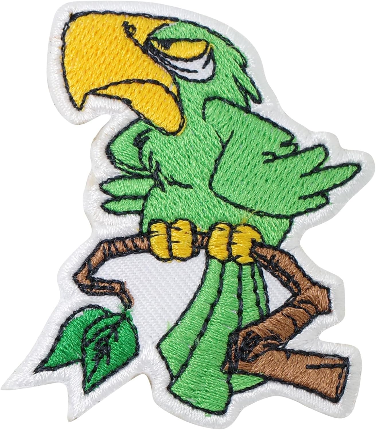 PITAI Angry Parrot Bird Parches termoadhesivos bordados para planchar para coser en la ropa, camiseta decorativa para reparación de jeans, emblema