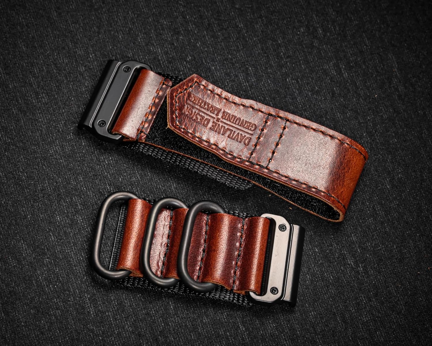 Compatible With Garmin Watch Band, Leather Watch Band Sports Strap For FnixInstinctTactixVivoactiveApproachMARQQuatixD2ForerunnerEnduro,202226MM