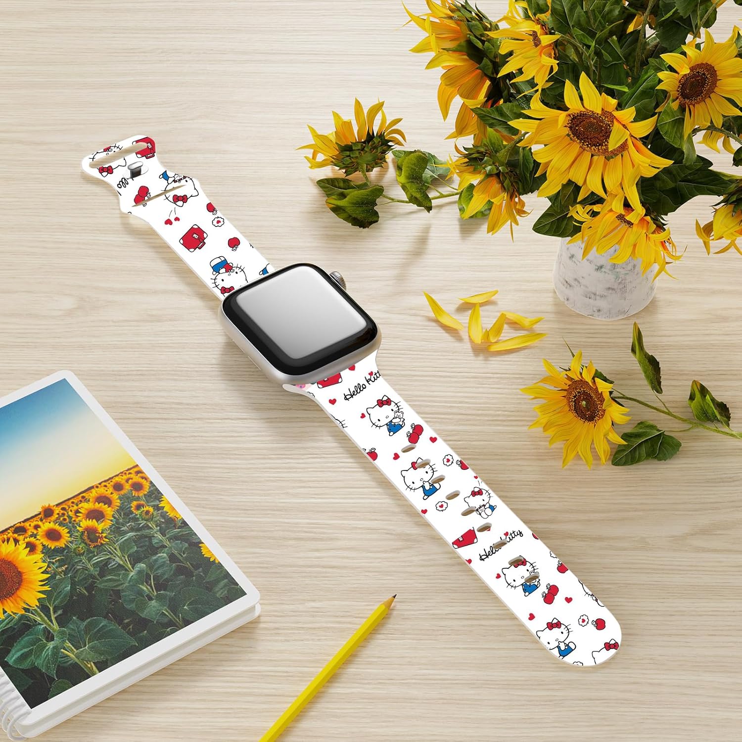 Bonita correa compatible con Apple Watch Band de 1.496 in, 1.575 in, 1.614 in, 1.654 in, 1.732 in, 1.772 in, 1.772 in, correas deportivas ajustables