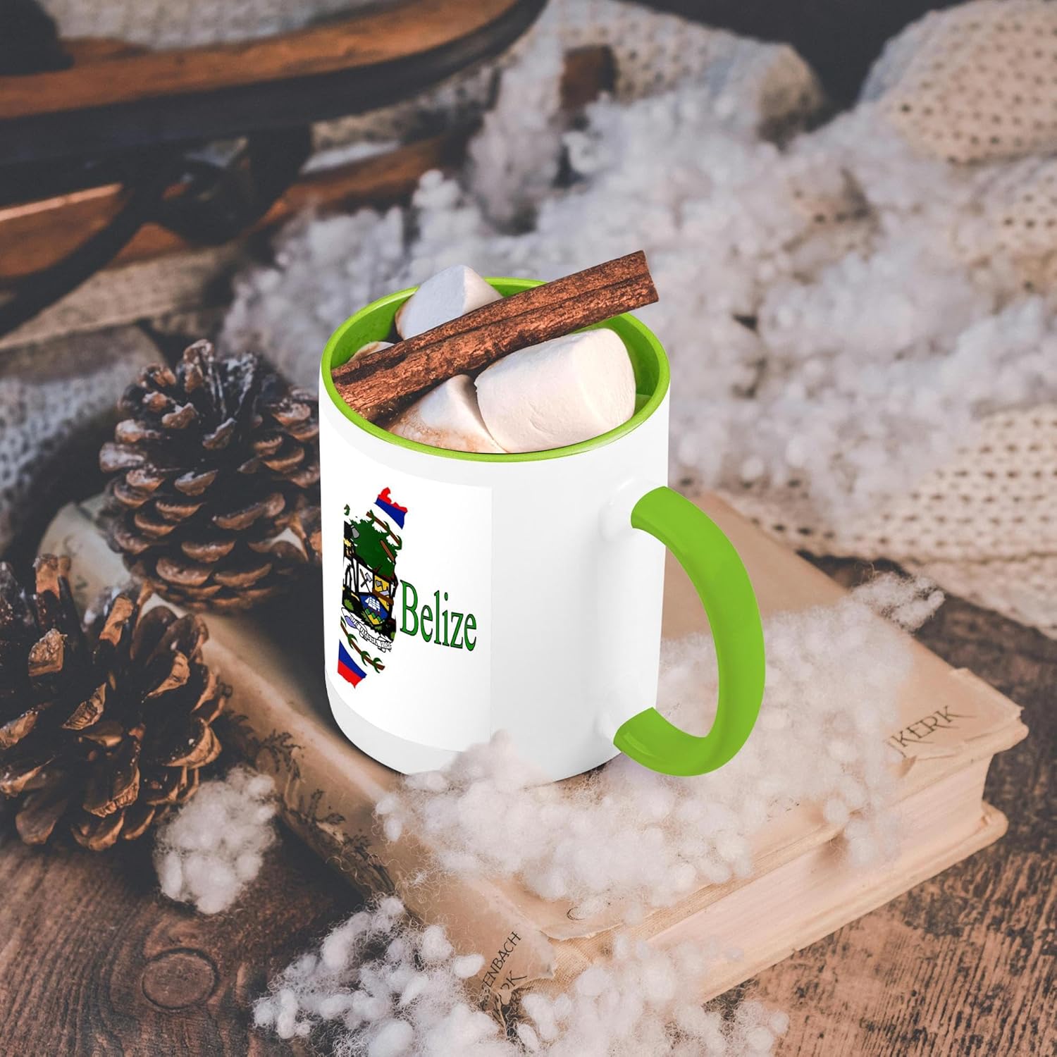 3dRose Image of Belize Symbols Beautiful Colors With Countrys Name – Mugs (mug_240726_7)