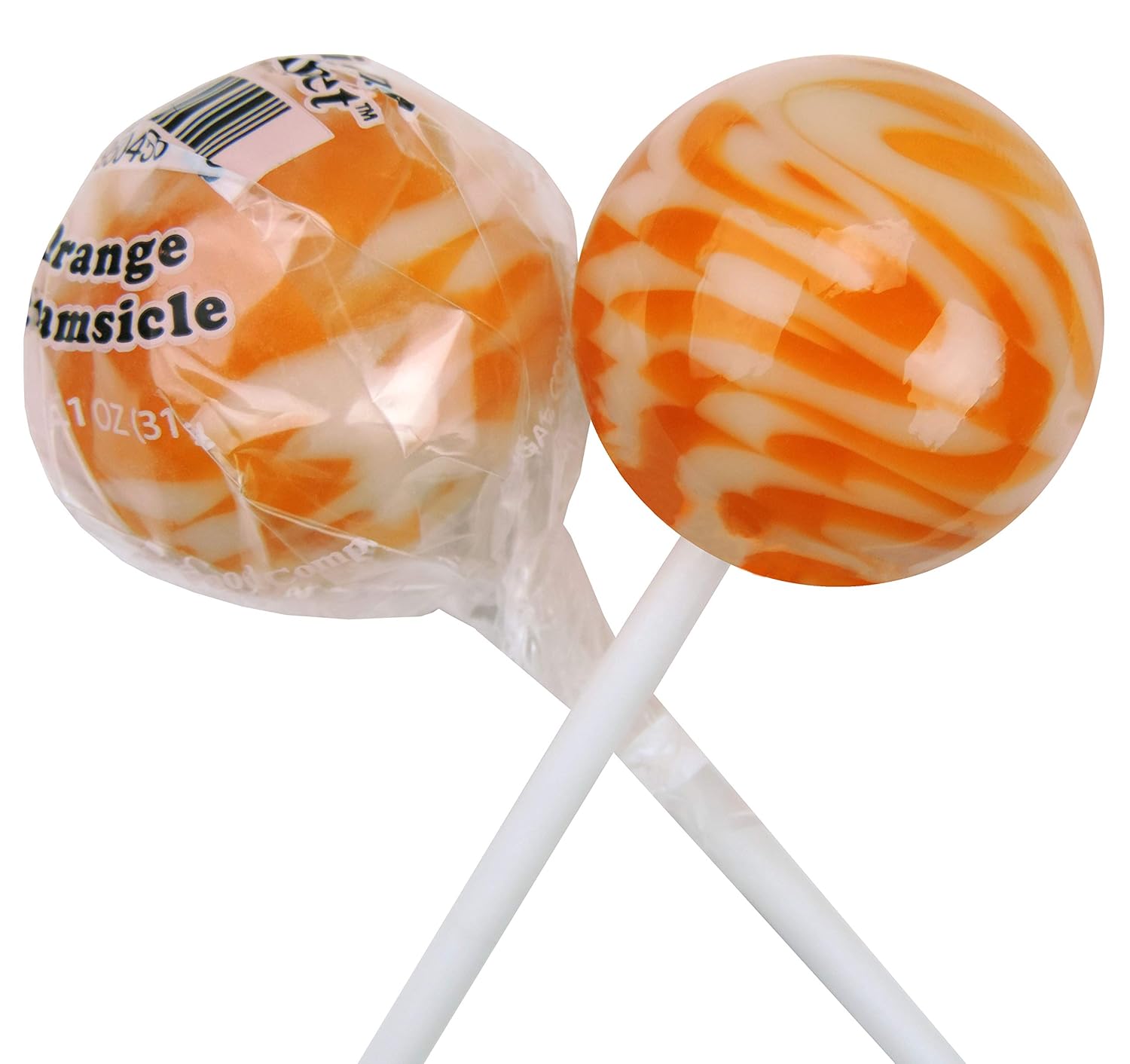 Bolsa de paletas de remolino de crema de crema de naranja de 10 quilates (crema anaranjada)
