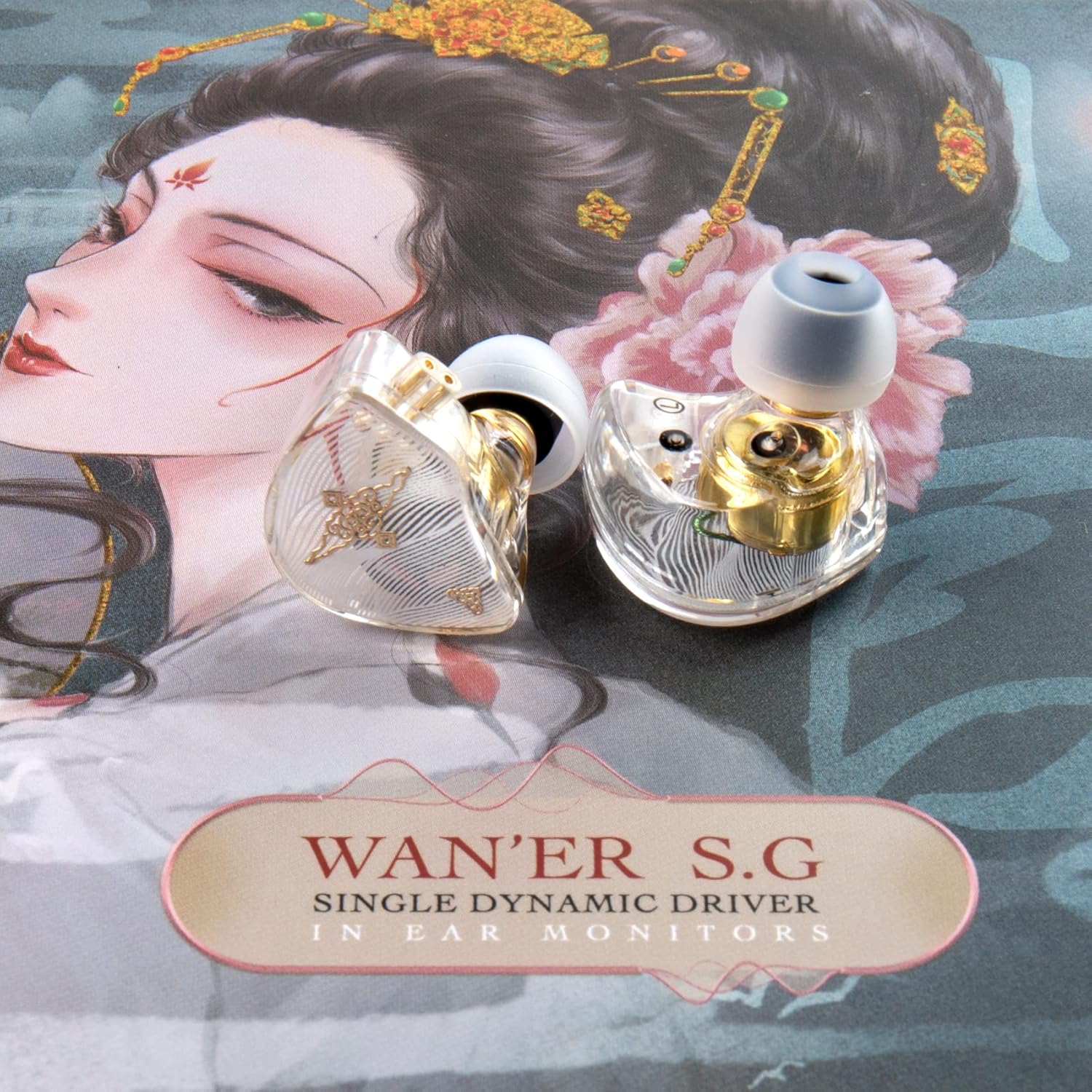 TANGZU Wan er S.G – Auriculares intrauditivos con cable HiFi iem para músico audiófilo de 0.394 in con controlador dinámico de 0.394 pulgadas (0.394