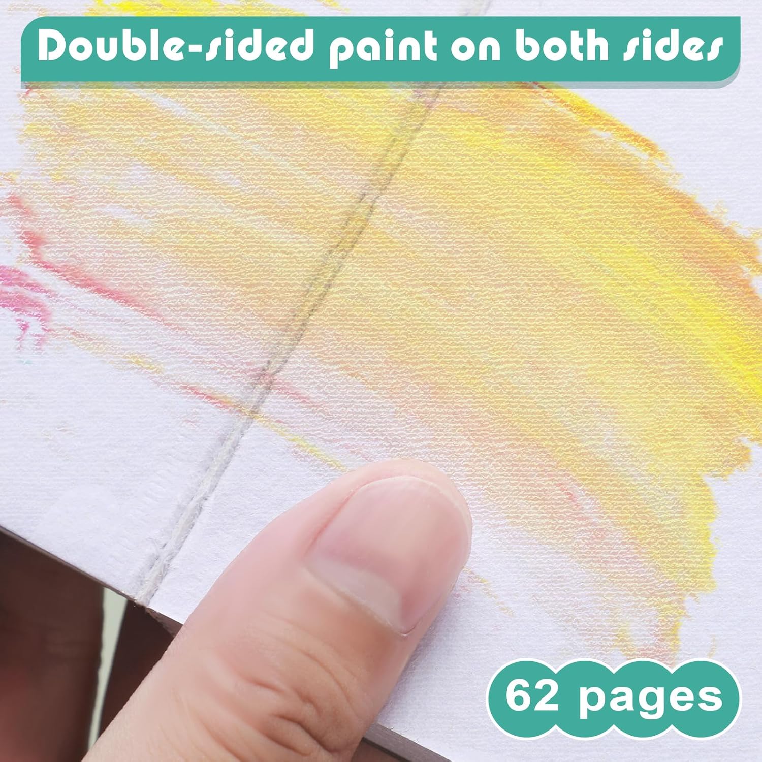 Ctosree 3 cuadernos de bocetos de acuarela de 3.9 x 3.9 pulgadas, portátil, cuadrado, cuaderno de bocetos de pintura, 90 hojas, papeles de dibujo