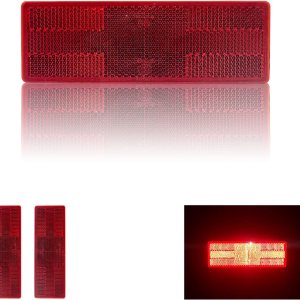 Reflector 150X50mm autoadhesivo rectángulo de seguridad impermeable para entrada de buzón remolque Reflector 150X50mm autoadhesivo rectángulo de seguridad impermeable para entrada de buzón remolque