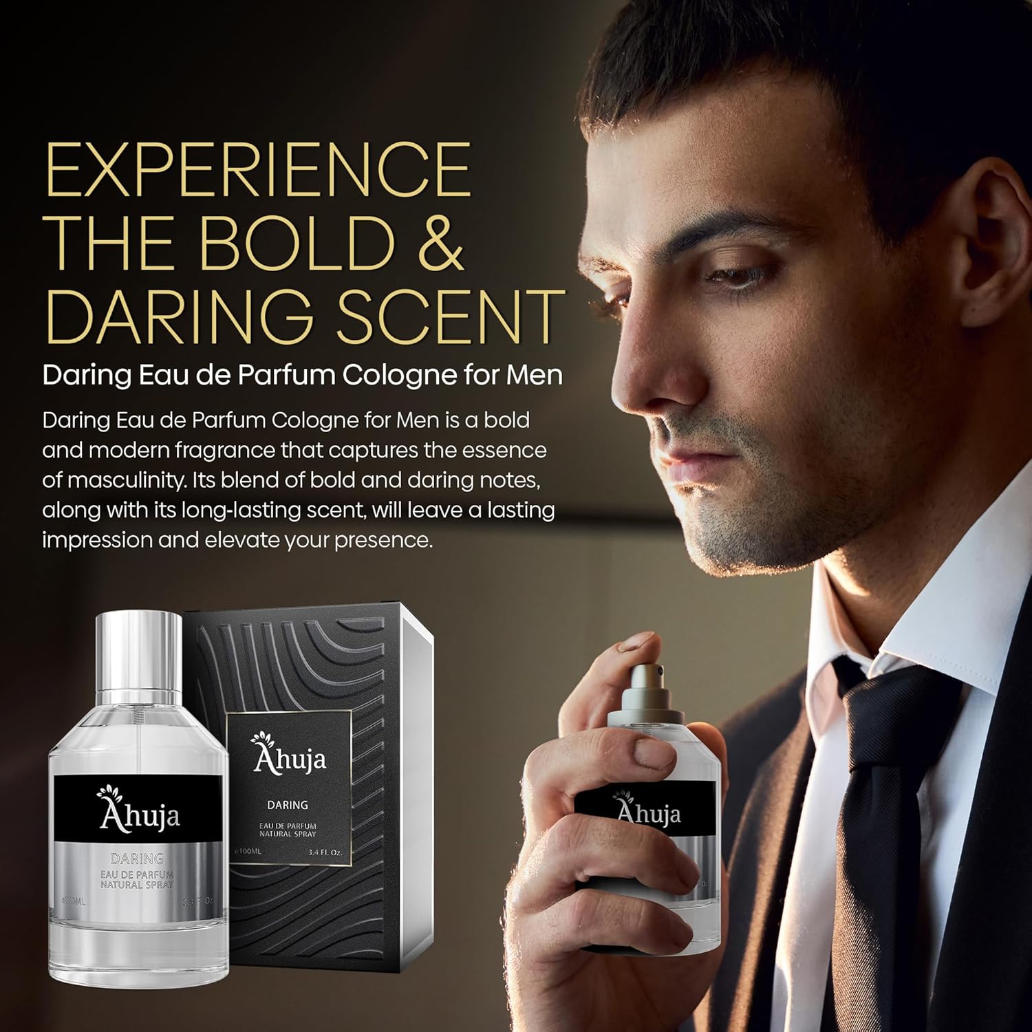 AHUJA Atrevido Eau De Parfum Para Hombre 3.4 fl oz