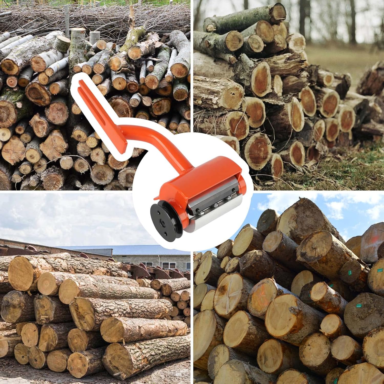 Herramienta de descortezado mejorada para troncos, descortezadora de troncos de motosierra, pelador de troncos con 6 cuchillas para STIHL MS170-250