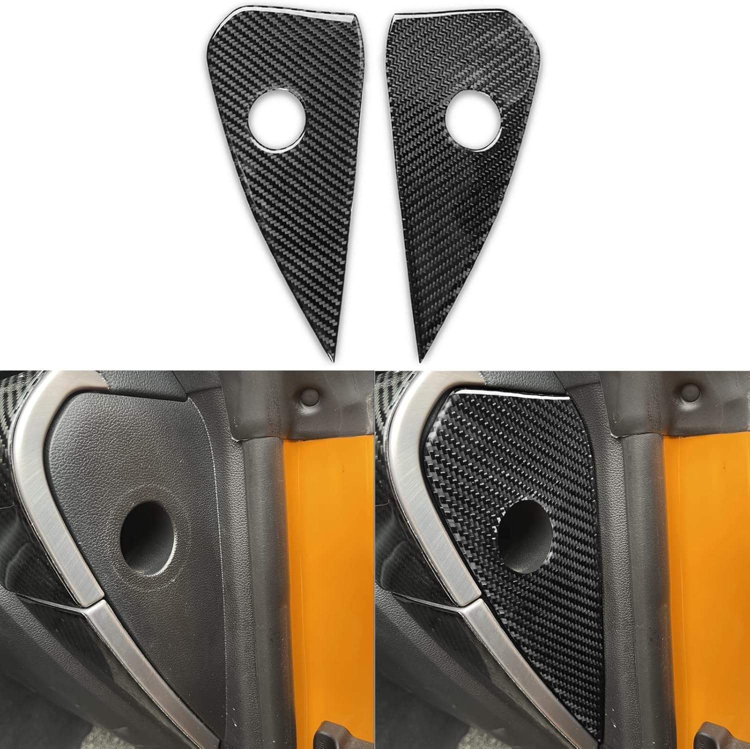 NVCNX Real Premium – Adhesivo de fibra de carbono compatible con Ford Mustang GT 2015-2023 2016 2017 2018 2019 2020 2021 2022 para salpicadero de