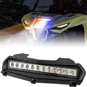 SAUTVS Luz de capó para Yamaha RMAX 1000, luz LED para capó con lámparas estroboscópicas ámbar azul compatible con Yamaha Wolverine RMAX2 RMAX4 1000 SAUTVS Luz de capó para Yamaha RMAX 1000, luz LED para capó con lámparas estroboscópicas ámbar azul compatible con Yamaha Wolverine RMAX2 RMAX4 1000